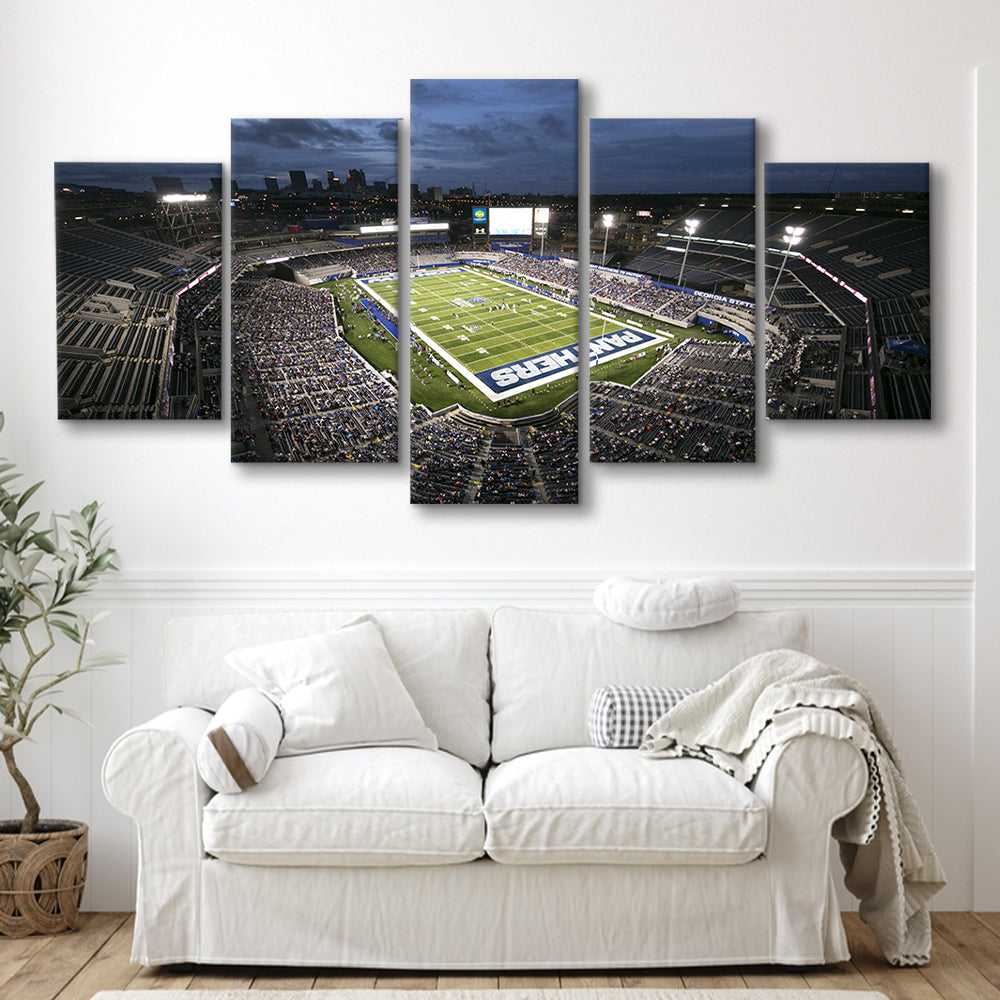 Georgia State Stadium, Stadium Canvas, Sport Art, Gift for him, 5 Panel, Large Canvas, Canvas Print Wall Art