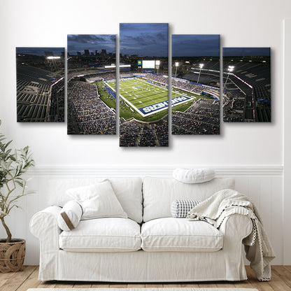 Georgia State Stadium, Stadium Canvas, Sport Art, Gift for him, 5 Panel, Large Canvas, Canvas Print Wall Art