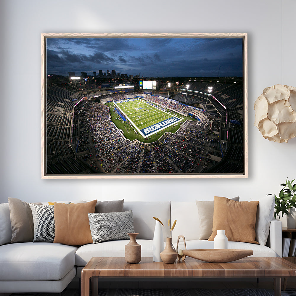 Georgia State Stadium, Stadium Canvas, Sport Art, Framed Canvas Print Wall Art, Floating Frame
