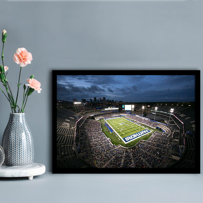 Georgia State Stadium, Stadium Canvas, Sport Art, Gift for him, Framed Art Print Wall Decor, Picture Framed