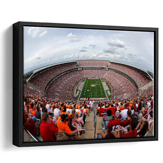 Getty Bryant Denny Stadium, Stadium Canvas, Sport Art, Framed Canvas Print Wall Art, Floating Frame