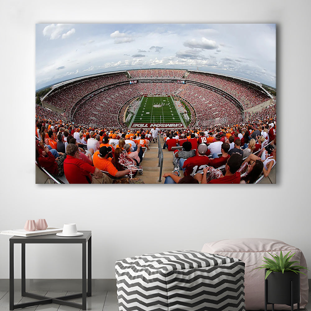 Getty Bryant Denny Stadium, Stadium Canvas, Sport Art, Gift for him, Man Cave Decor, Art Print, Canvas Print Wall Art