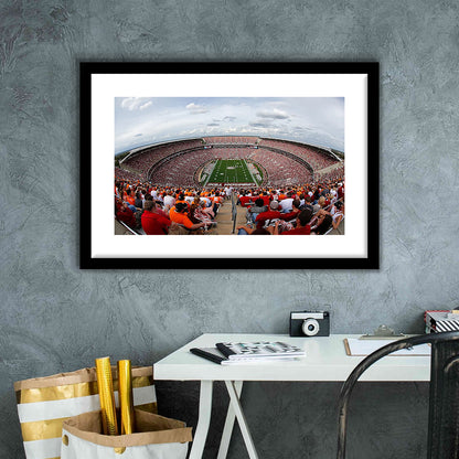 Getty Bryant Denny Stadium, Stadium Canvas, Sport Art, Gift for him, White Border Framed Art Print Wall Decor