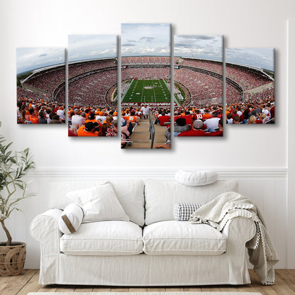 Getty Bryant Denny Stadium, Stadium Canvas, Sport Art, Gift for him, 5 Panel, Large Canvas, Canvas Print Wall Art