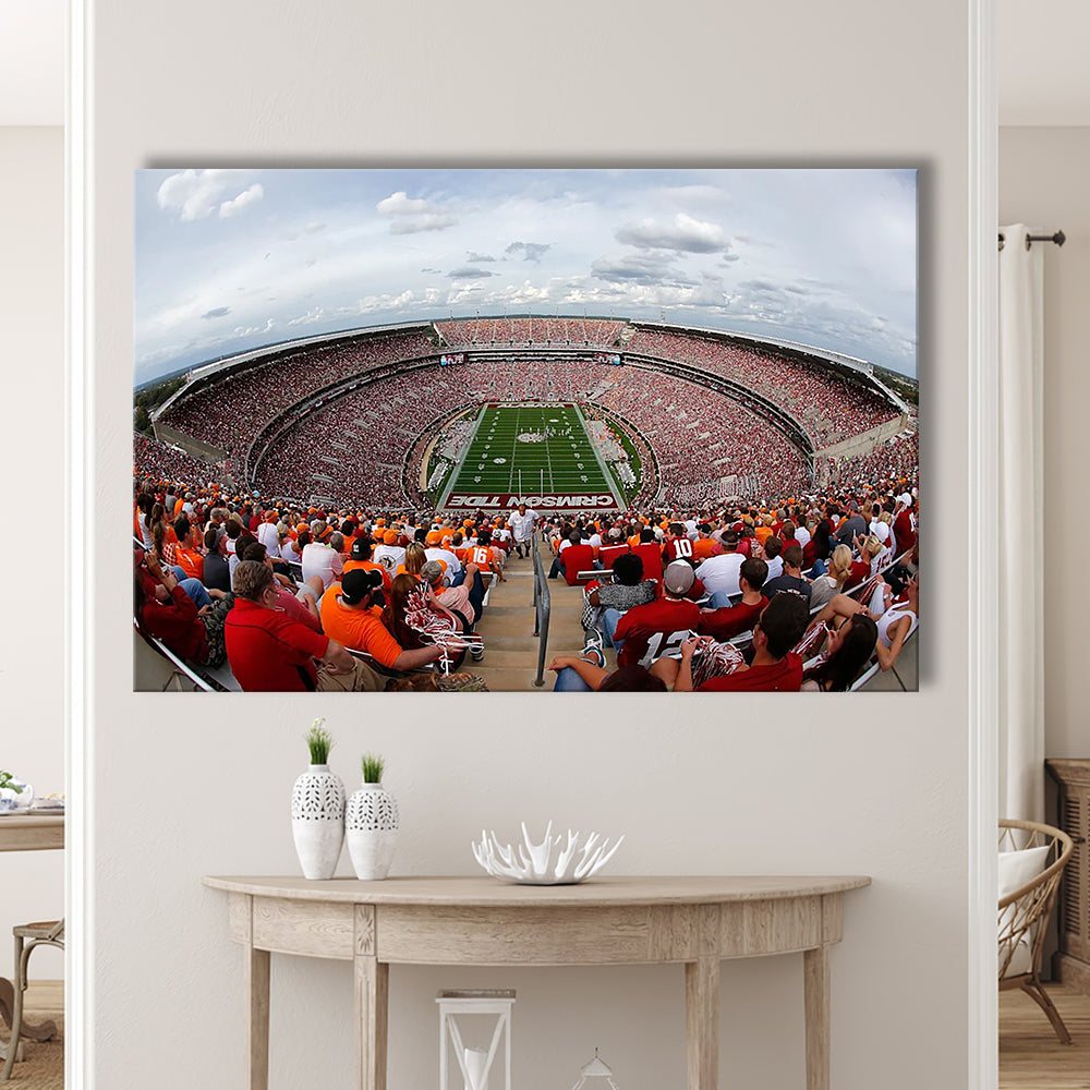 Getty Bryant Denny Stadium, Stadium Canvas, Sport Art, Gift for him, Man Cave Decor, Art Print, Canvas Print Wall Art