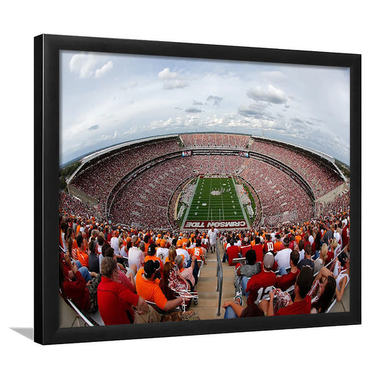 Getty Bryant Denny Stadium, Stadium Canvas, Sport Art, Gift for him, Framed Art Print Wall Decor, Picture Framed