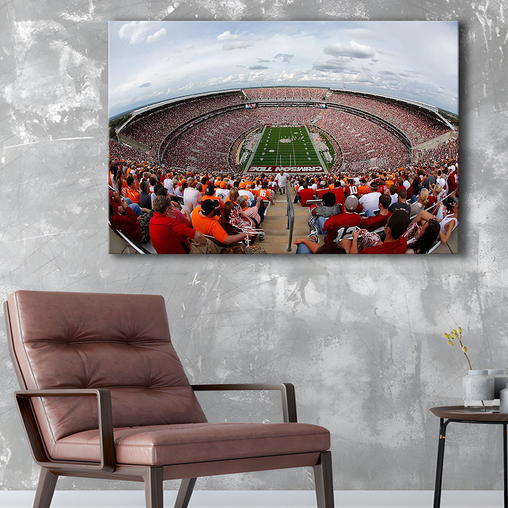 Getty Bryant Denny Stadium, Stadium Canvas, Sport Art, Gift for him, Man Cave Decor, Art Print, Canvas Print Wall Art