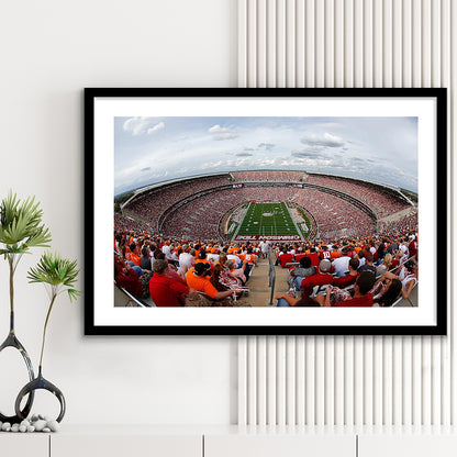 Getty Bryant Denny Stadium, Stadium Canvas, Sport Art, Gift for him, White Border Framed Art Print Wall Decor