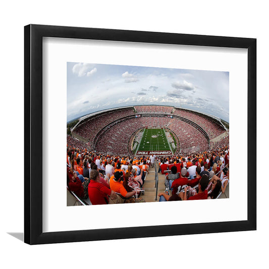 Getty Bryant Denny Stadium, Stadium Canvas, Sport Art, Gift for him, White Border Framed Art Print Wall Decor