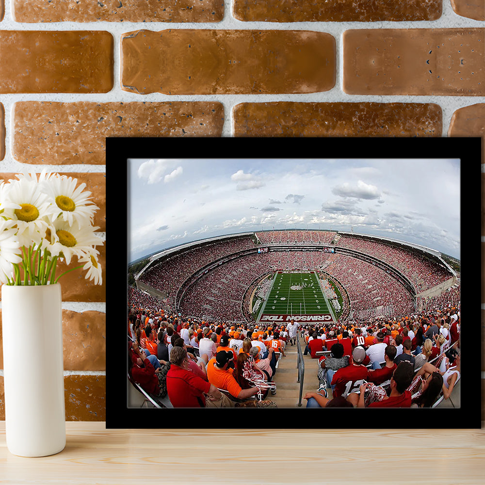 Getty Bryant Denny Stadium, Stadium Canvas, Sport Art, Gift for him, Framed Art Print Wall Decor, Picture Framed