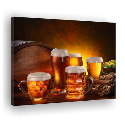 Gift for a Beer Lover,Bar Wall Art,Pub Wall Decor Canvas Print, Cavas Print Wall Art Hom Decor