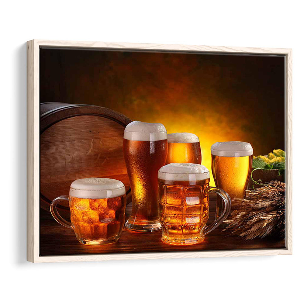 Gift For A Beer Lover,Bar Wall Art,Pub Wall Decor Canvas Print, Framed Cavas Print, Floating Frame