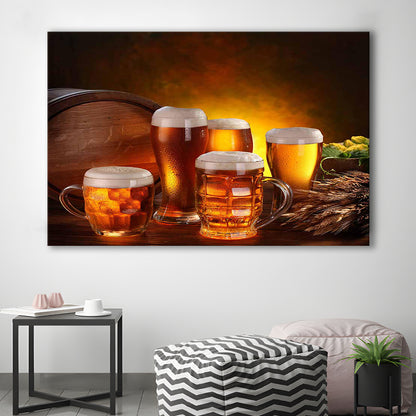 Gift for a Beer Lover,Bar Wall Art,Pub Wall Decor Canvas Print, Cavas Print Wall Art Hom Decor