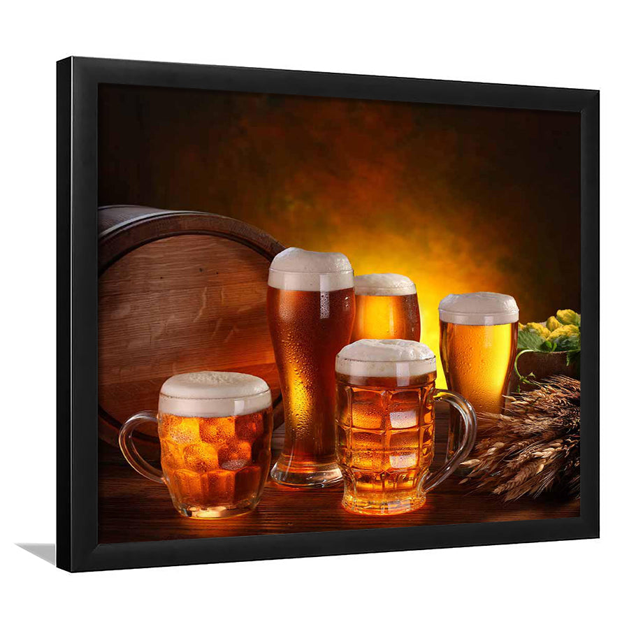 Gift For A Beer Lover,Bar Wall Art,Pub Wall Decor Art Prints, Framed Art Print, Picture Framed