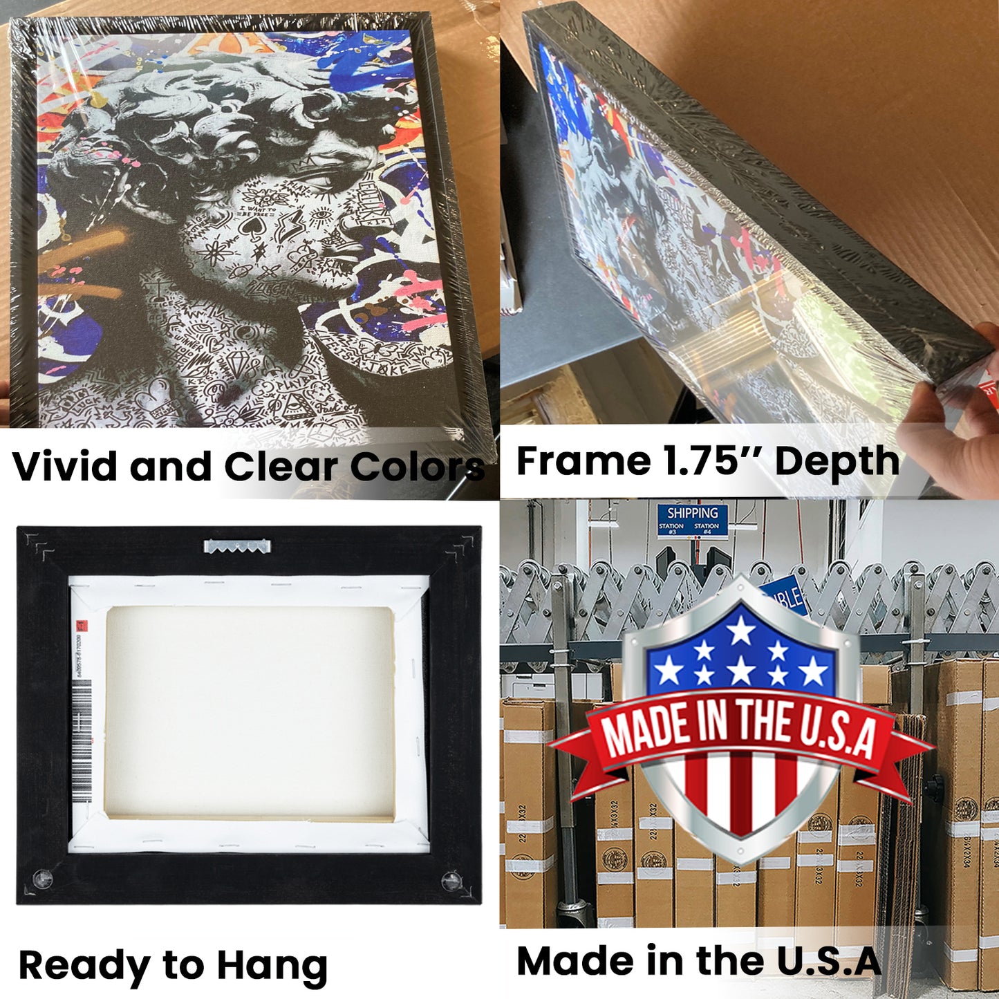 Toyota Center Arena, Stadium Canvas, Sport Art, Framed Canvas Print Wall Art, Floating Frame