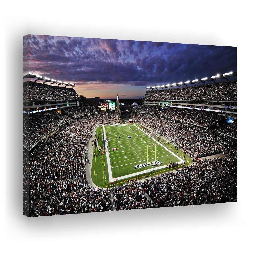 Gillette Stadium American Football, Stadium Canvas, Sport Art, Gift for him, Man Cave Decor, Art Print, Canvas Print Wall Art