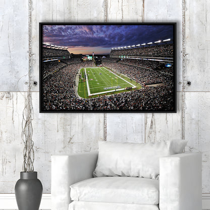 Gillette Stadium American Football, Stadium Canvas, Sport Art, Framed Canvas Print Wall Art, Floating Frame