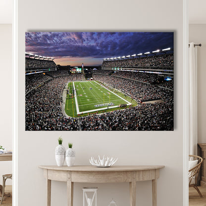 Gillette Stadium American Football, Stadium Canvas, Sport Art, Gift for him, Man Cave Decor, Art Print, Canvas Print Wall Art