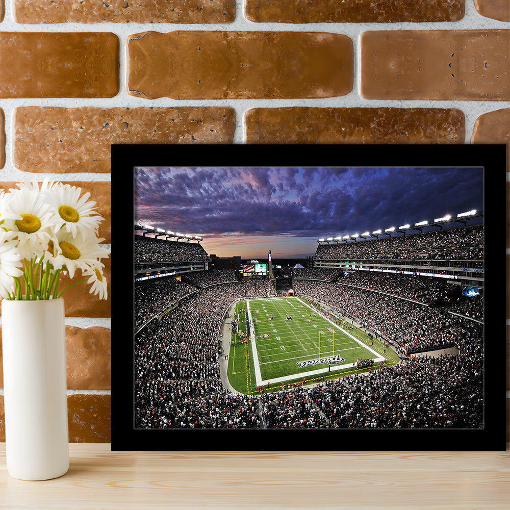 Gillette Stadium American Football, Stadium Canvas, Sport Art, Gift for him, Framed Art Print Wall Decor, Picture Framed