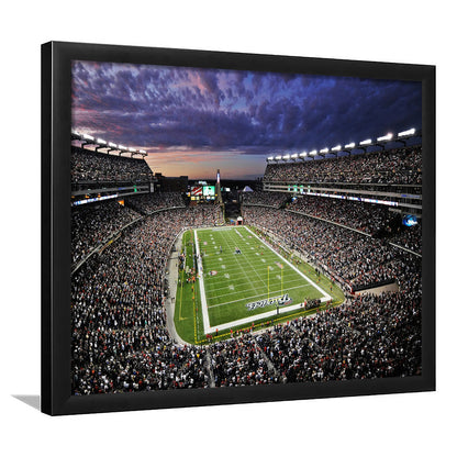 Gillette Stadium American Football, Stadium Canvas, Sport Art, Gift for him, Framed Art Print Wall Decor, Picture Framed