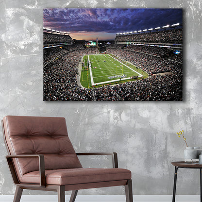 Gillette Stadium American Football, Stadium Canvas, Sport Art, Gift for him, Man Cave Decor, Art Print, Canvas Print Wall Art