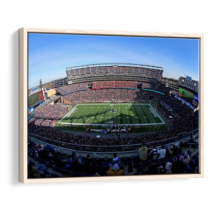 Gillette Stadium Patriots, Stadium Canvas, Sport Art, Framed Canvas Print Wall Art, Floating Frame