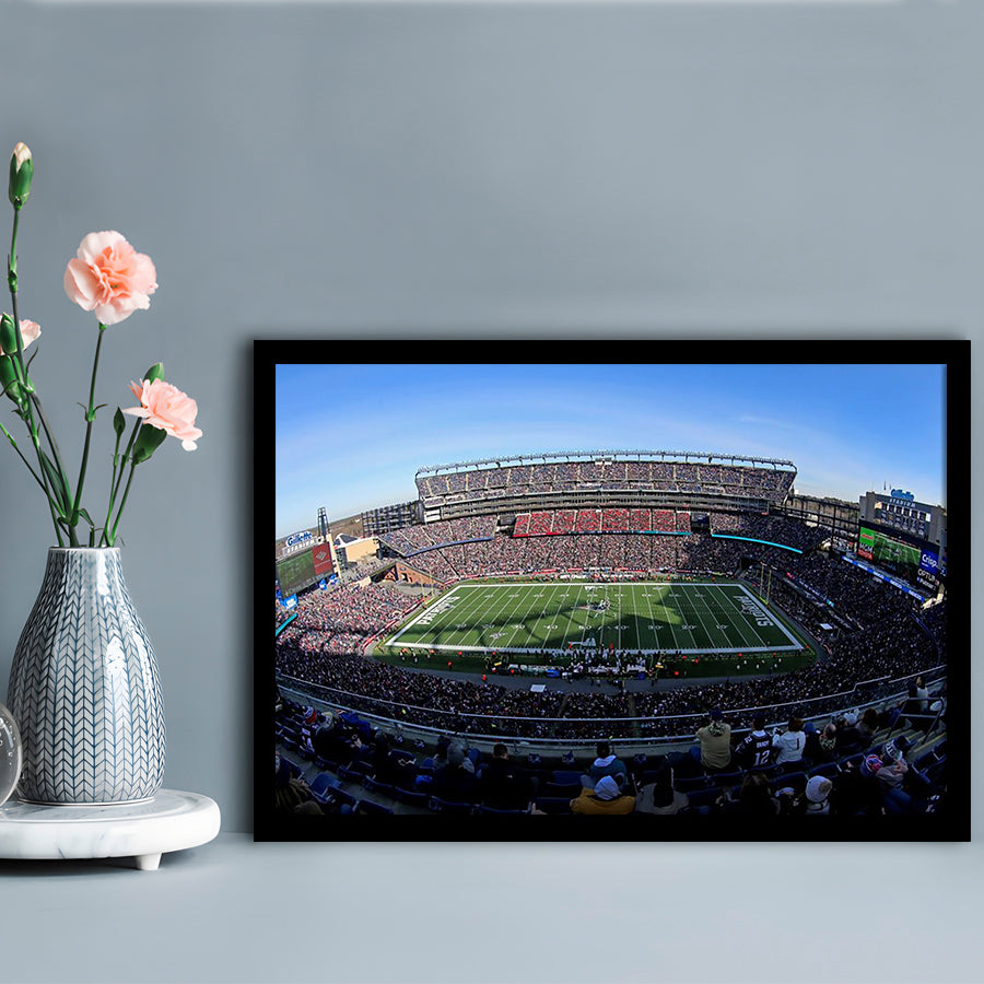 Gillette Stadium Patriots, Stadium Canvas, Sport Art, Gift for him, Framed Art Print Wall Decor, Picture Framed