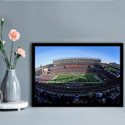 Gillette Stadium Patriots, Stadium Canvas, Sport Art, Gift for him, Framed Art Print Wall Decor, Picture Framed