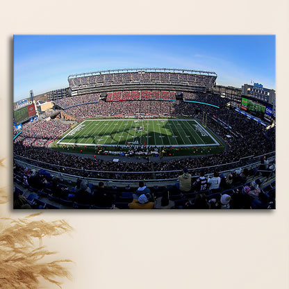 Gillette Stadium Patriots, Stadium Canvas, Sport Art, Gift for him, Man Cave Decor, Art Print, Canvas Print Wall Art