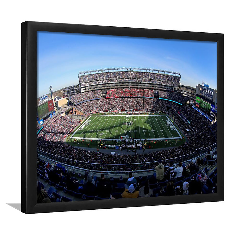 Gillette Stadium Patriots, Stadium Canvas, Sport Art, Gift for him, Framed Art Print Wall Decor, Picture Framed