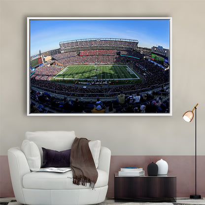 Gillette Stadium Patriots, Stadium Canvas, Sport Art, Framed Canvas Print Wall Art, Floating Frame
