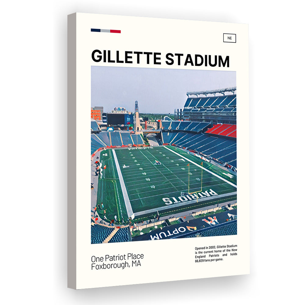 Gillette Stadium Print, New England Patriots Stadium Canvas Art, Fan Gifts, Sport Art, Canvas Print Wall Art