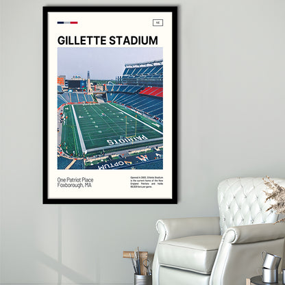 Gillette Stadium Print, New England Patriots Stadium Art, Gifts for him, Sport Art, Framed Art Print Wall Decor
