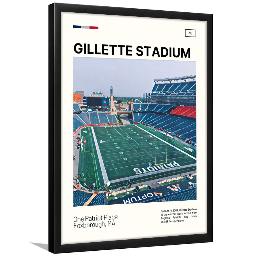 Gillette Stadium Print, New England Patriots Stadium Art, Gifts for him, Sport Art, Framed Art Print Wall Decor
