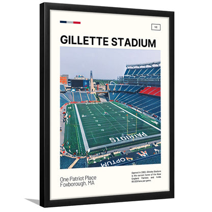 Gillette Stadium Print, New England Patriots Stadium Art, Gifts for him, Sport Art, Framed Art Print Wall Decor