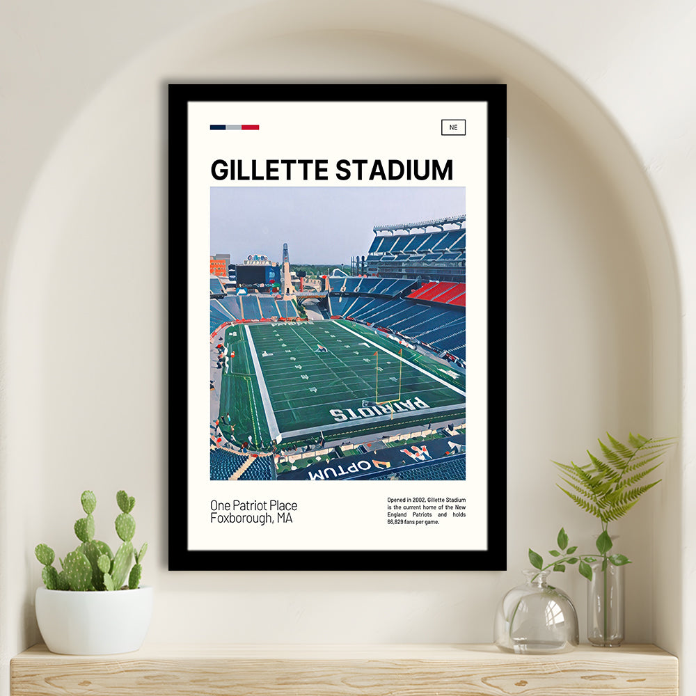 Gillette Stadium Print, New England Patriots Stadium Art, Gifts for him, Sport Art, Framed Art Print Wall Decor
