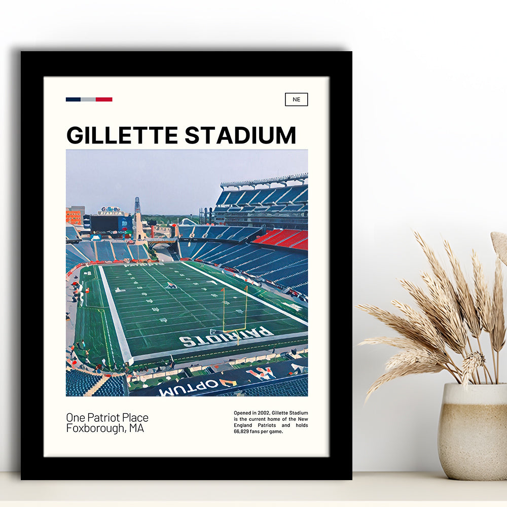Gillette Stadium Print, New England Patriots Stadium Art, Gifts for him, Sport Art, Framed Art Print Wall Decor