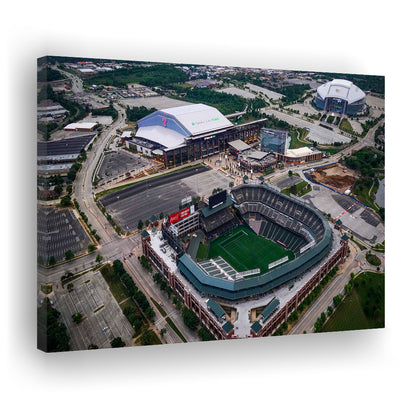 Globe Life Field Aerial View, Stadium Canvas, Sport Art, Gift for him, Man Cave Decor, Art Print, Canvas Print Wall Art