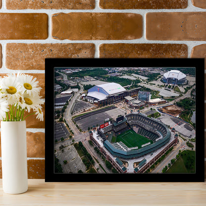 Globe Life Field Aerial View, Stadium Canvas, Sport Art, Gift for him, Framed Art Print Wall Decor, Picture Framed