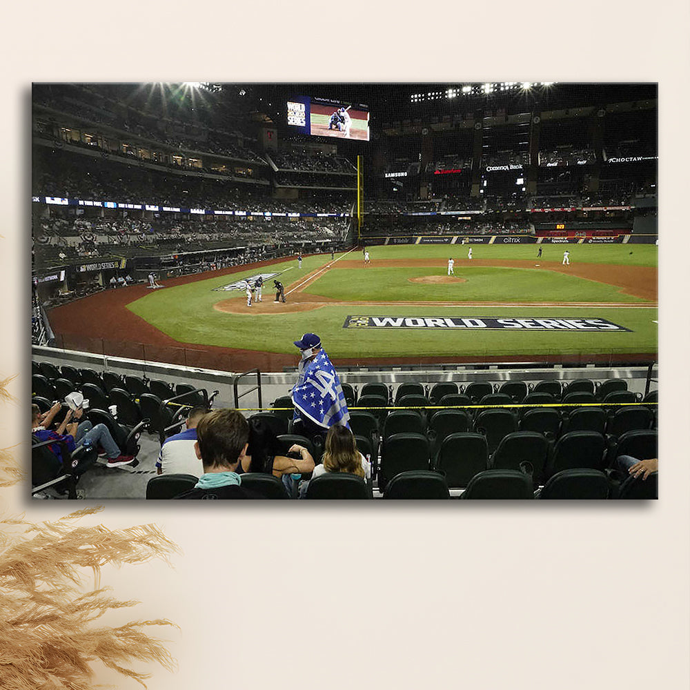 Globe Life Field, Stadium Canvas, Sport Art, Gift for him, Man Cave Decor, Art Print, Canvas Print Wall Art