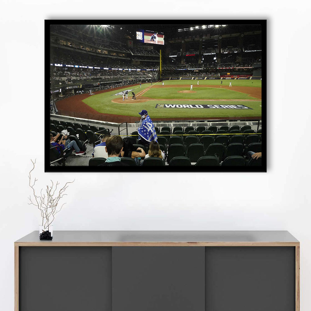 Globe Life Field, Stadium Canvas, Sport Art, Gift for him, Framed Art Print Wall Decor, Picture Framed