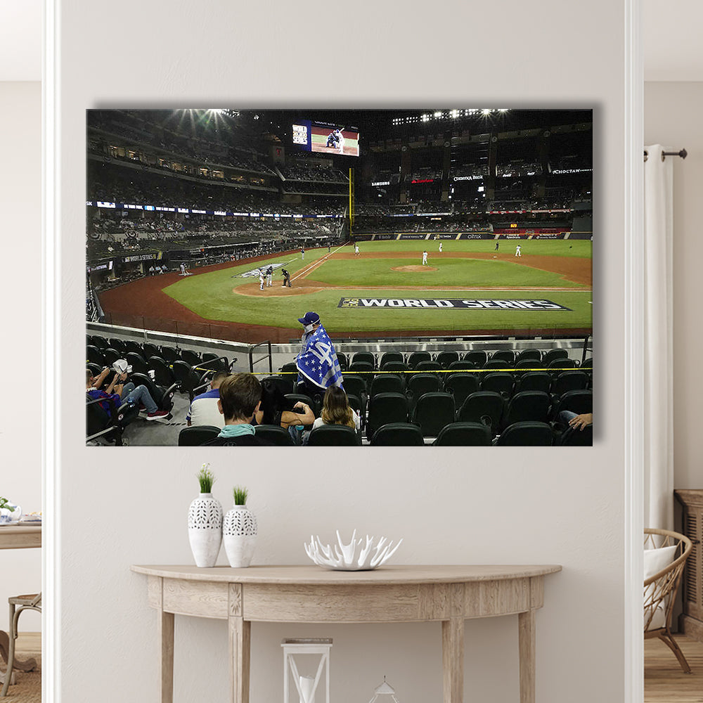 Globe Life Field, Stadium Canvas, Sport Art, Gift for him, Man Cave Decor, Art Print, Canvas Print Wall Art