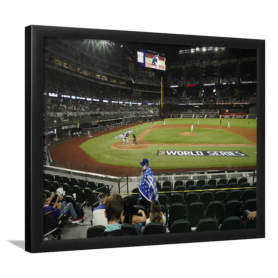 Globe Life Field, Stadium Canvas, Sport Art, Gift for him, Framed Art Print Wall Decor, Picture Framed