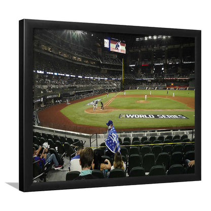 Globe Life Field, Stadium Canvas, Sport Art, Gift for him, Framed Art Print Wall Decor, Picture Framed
