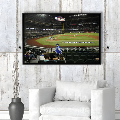 Globe Life Field, Stadium Canvas, Sport Art, Framed Canvas Print Wall Art, Floating Frame