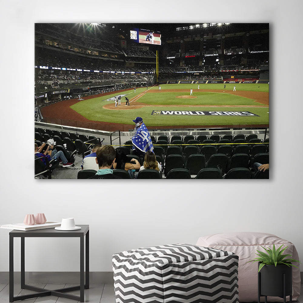 Globe Life Field, Stadium Canvas, Sport Art, Gift for him, Man Cave Decor, Art Print, Canvas Print Wall Art