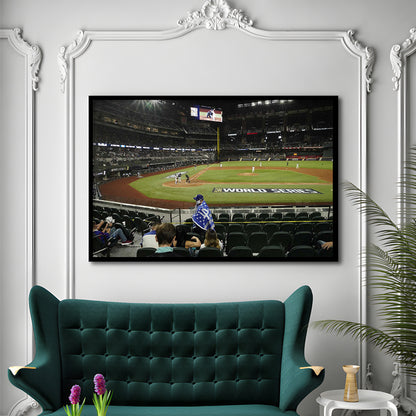 Globe Life Field, Stadium Canvas, Sport Art, Gift for him, Framed Art Print Wall Decor, Picture Framed