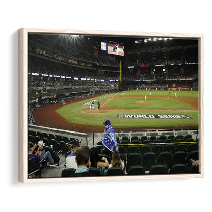 Globe Life Field, Stadium Canvas, Sport Art, Framed Canvas Print Wall Art, Floating Frame