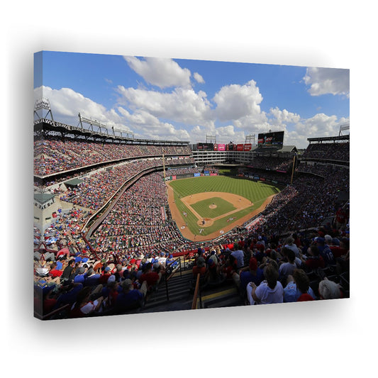 Globe Life Field in Arlington, Stadium Canvas, Sport Art, Gift for him, Man Cave Decor, Art Print, Canvas Print Wall Art