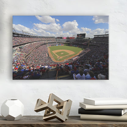 Globe Life Field in Arlington, Stadium Canvas, Sport Art, Gift for him, Man Cave Decor, Art Print, Canvas Print Wall Art